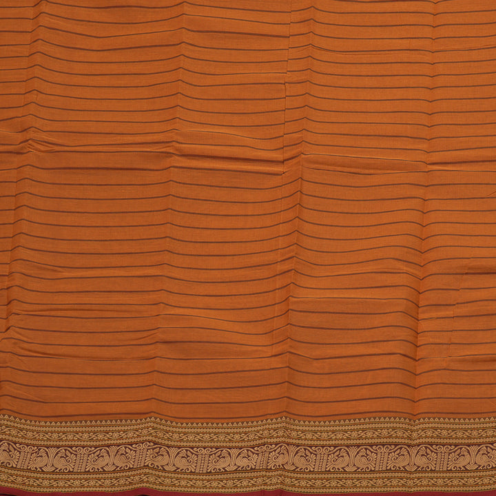 Hayagrivas Handloom Pure Cotton Saree in Mystical Honey Mustard KBE396E6-3