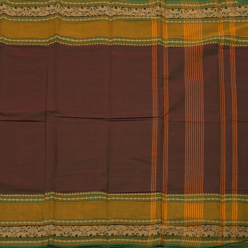 Hayagrivas Handloom Pure Cotton Saree in Whimsical Manthalir ShadeKBE396E6-9
