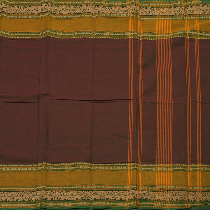 Hayagrivas Handloom Pure Cotton Saree in Whimsical Manthalir ShadeKBE396E6-9