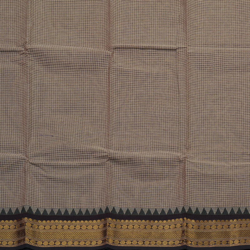 Hayagrivas Handloom Pure Cotton Saree in Pastel-toned Beige KBE396E8-2
