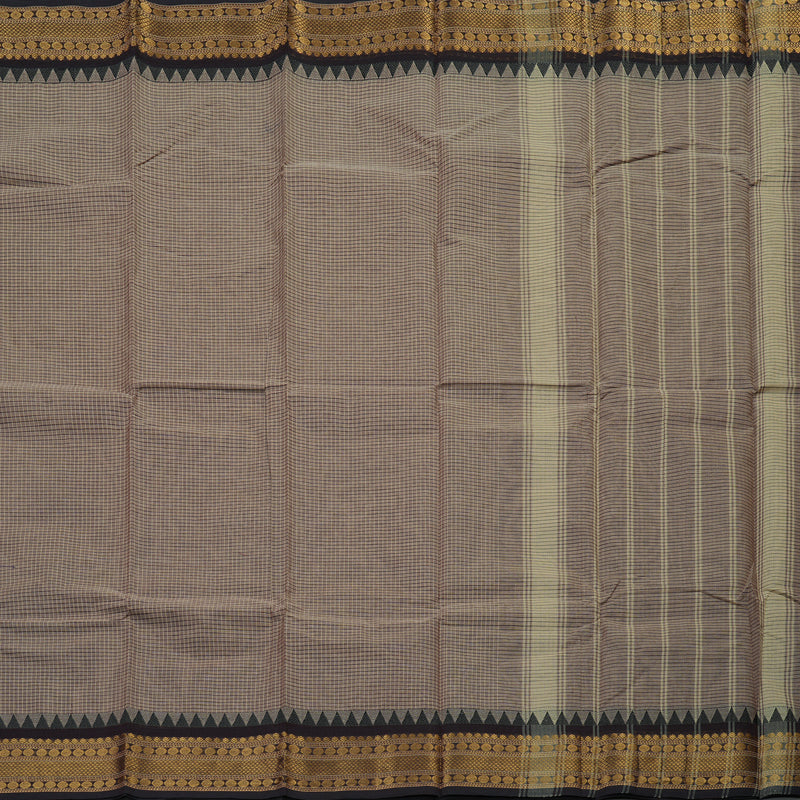 Hayagrivas Handloom Pure Cotton Saree in Pastel-toned Beige KBE396E8-2