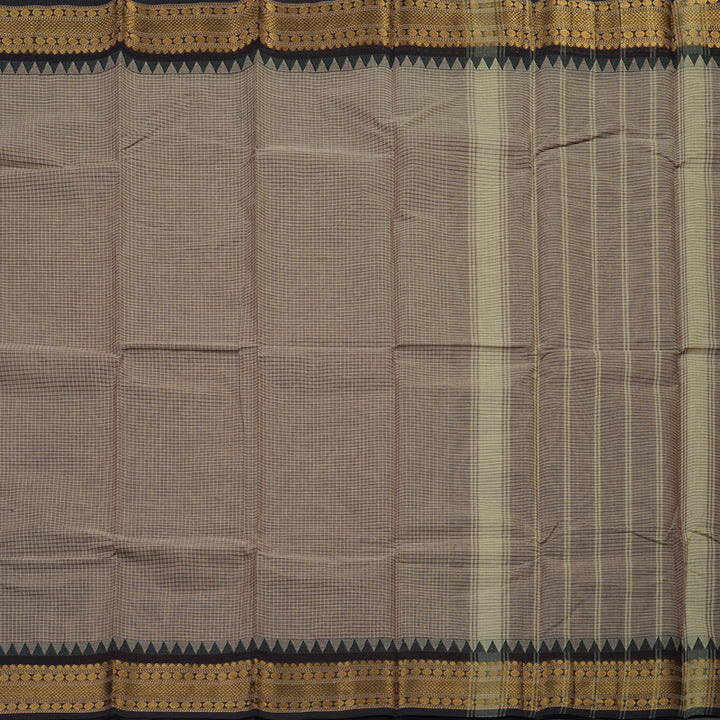 Hayagrivas Handloom Pure Cotton Saree in Pastel-toned Beige KBE396E8-2