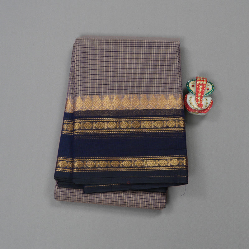 Hayagrivas Handloom Pure Cotton Saree in Ethereal Beige KBE396E8-5