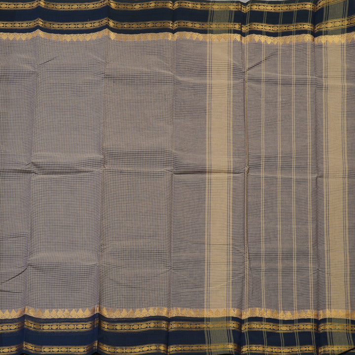 Hayagrivas Handloom Pure Cotton Saree in Ethereal Beige KBE396E8-5