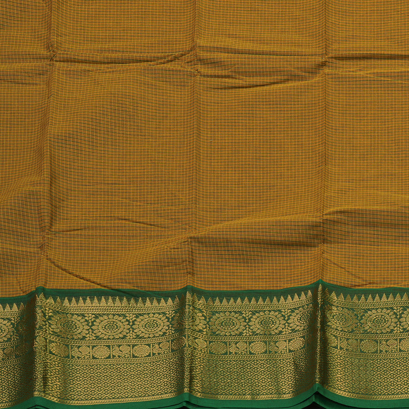 Hayagrivas Handloom Pure Cotton Saree in Elegant Honey Mustard KBE396E9-5