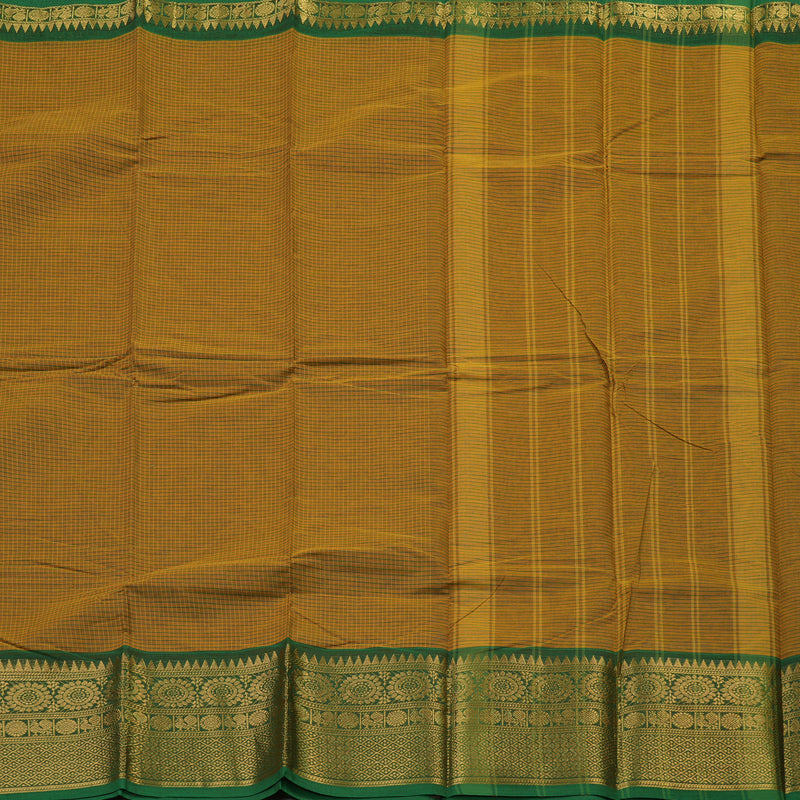 Hayagrivas Handloom Pure Cotton Saree in Elegant Honey Mustard KBE396E9-5