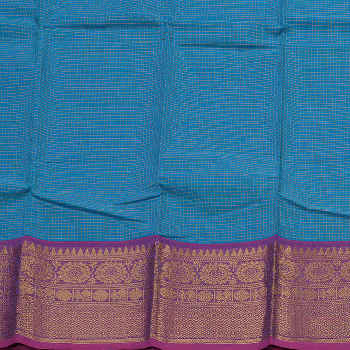 Hayagrivas Handloom Pure Cotton Saree in Alluring Sky Blue KBE396E9-7