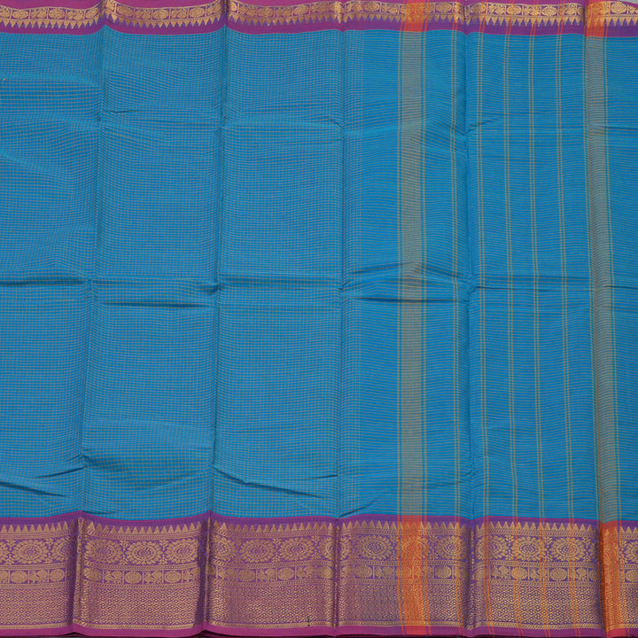 Hayagrivas Handloom Pure Cotton Saree in Alluring Sky Blue KBE396E9-7