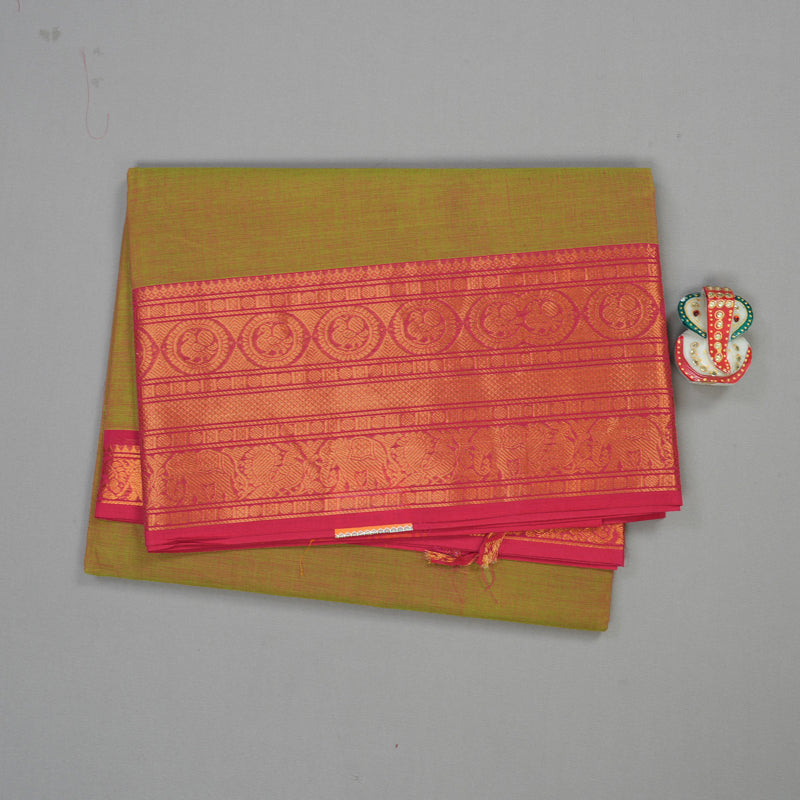 Hayagrivas Handloom Pure Cotton Saree in Earthy Mandhalir KBE397E1-9