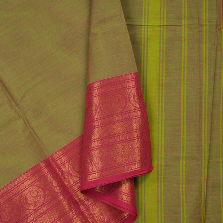 Hayagrivas Handloom Pure Cotton Saree in Earthy Mandhalir KBE397E1-9