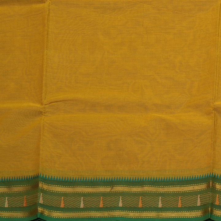 Hayagrivas Handloom Pure Cotton Saree in Buttery Honey Mustard KBE397E3-3