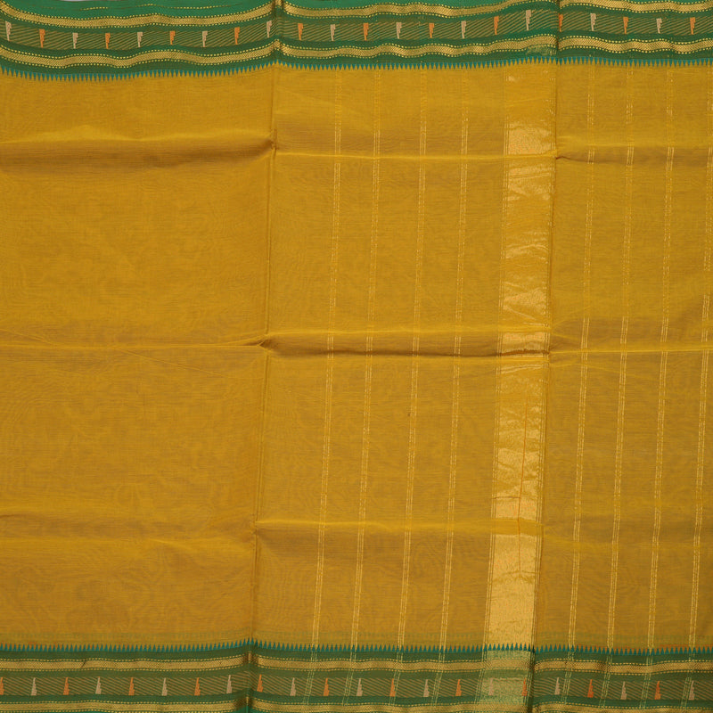 Hayagrivas Handloom Pure Cotton Saree in Buttery Honey Mustard KBE397E3-3