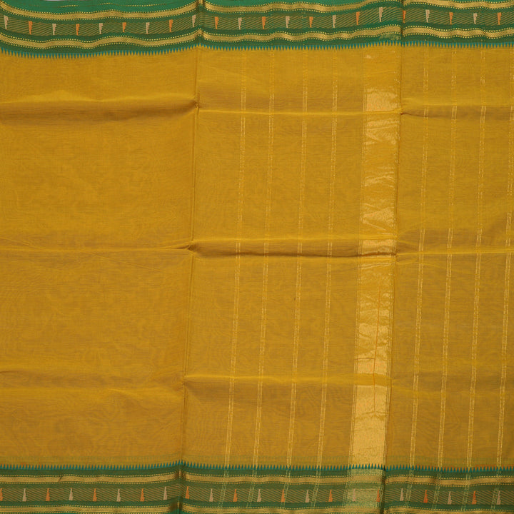 Hayagrivas Handloom Pure Cotton Saree in Buttery Honey Mustard KBE397E3-3