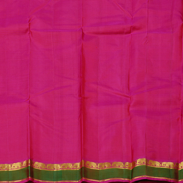 Hayagrivas Handloom Kanjivaram Silk Saree in Stylish Honey Mustard KBE3D1-34