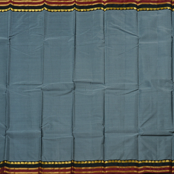 Hayagrivas Handloom Kanjivaram Silk Saree in Timeless Dark Grey KBE3D1-35