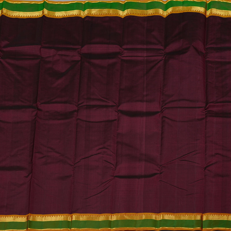 Hayagrivas Handloom Kanjivaram Silk Saree in Stunning Wine Maroon KBE3D1-38