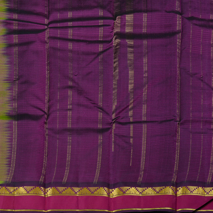 Hayagrivas Handloom Kanjivaram Silk Saree in Gentle Mandhalir KBE3D1-49