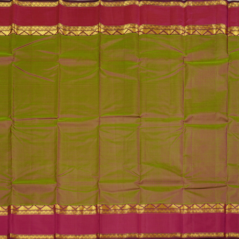 Hayagrivas Mandhalir Handloom Kanjivaram Silk Saree with Maroonish Pink Border KBE3D2-29