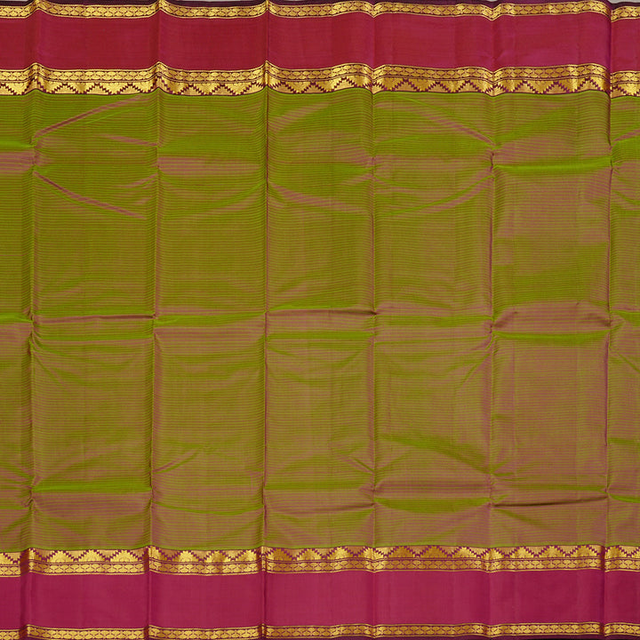 Hayagrivas Mandhalir Handloom Kanjivaram Silk Saree with Maroonish Pink Border KBE3D2-29