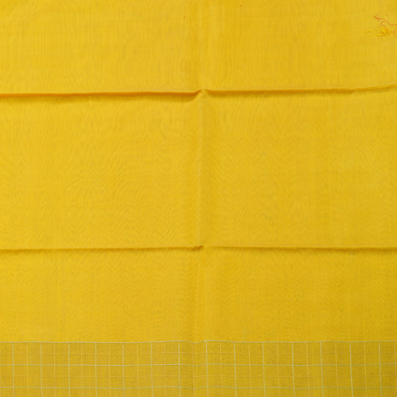 Hayagrivas Yellow Kora Silk Cotton Saree KBE400E3-3