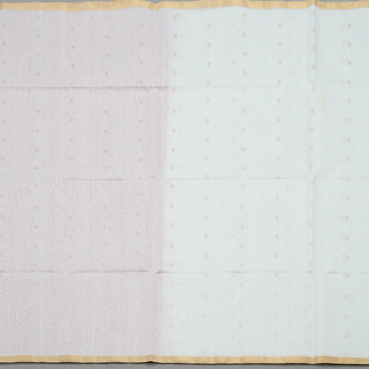 Hayagrivas White Pure Kora Silk Cotton Saree with Small Border KBE400E3-5