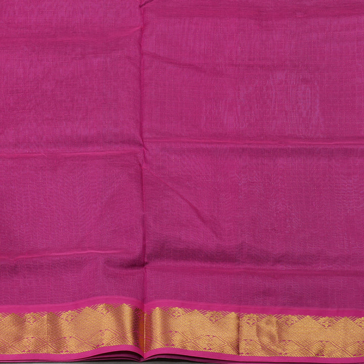 Hayagrivas Pure Silk Cotton Saree in Light Blue Violet with Pink KBE401E12-3