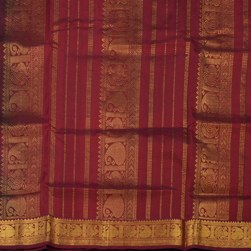 Hayagrivas Handloom Pure Silk Cotton Saree in Brilliant Blue KBE401E12-7