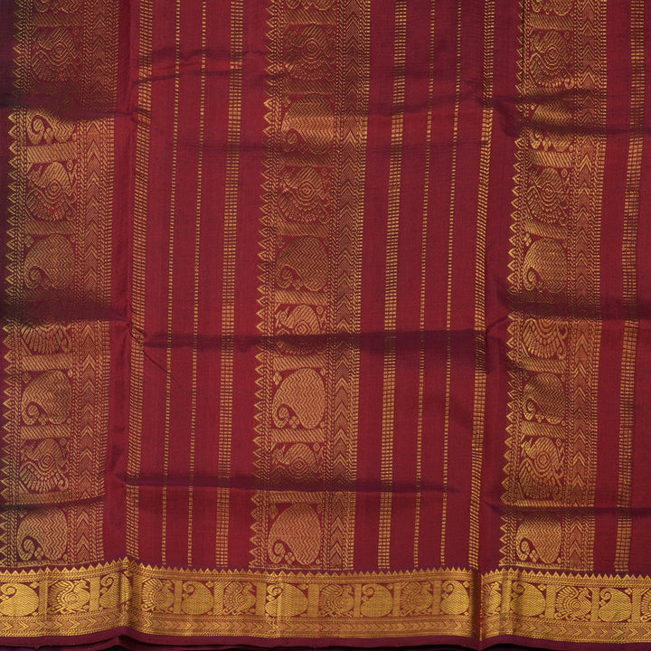 Hayagrivas Handloom Pure Silk Cotton Saree in Brilliant Blue KBE401E12-7