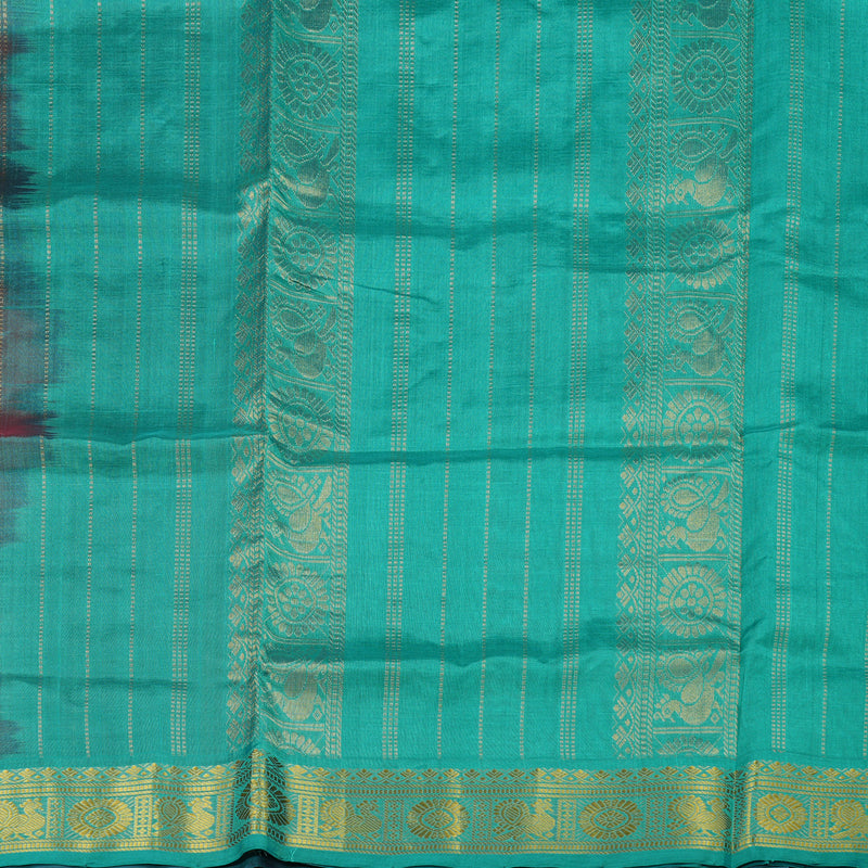 Hayagrivas Handloom Pure Silk Cotton Saree in Regal Dark Purple KBE401E13-3