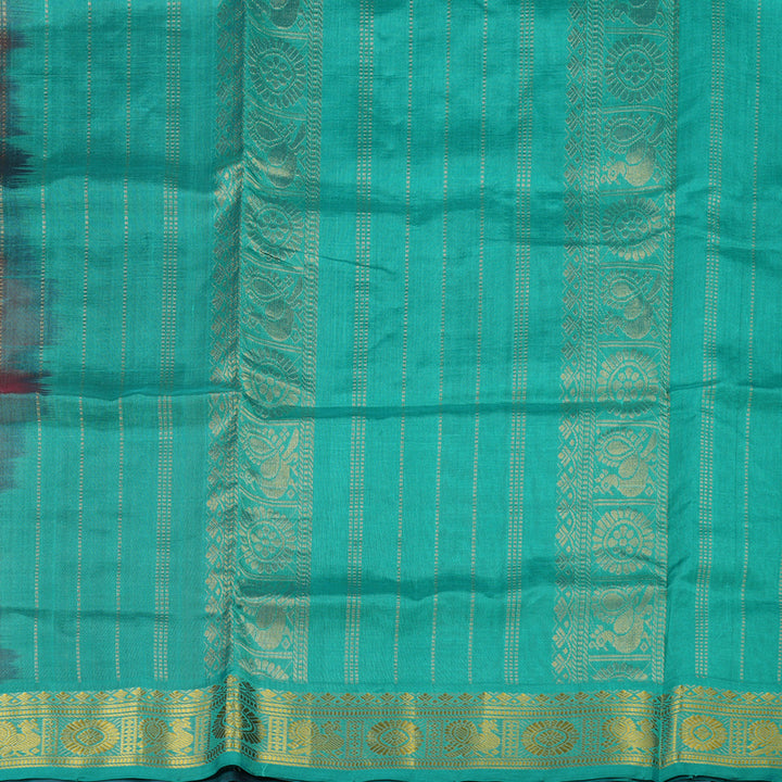 Hayagrivas Handloom Pure Silk Cotton Saree in Regal Dark Purple KBE401E13-3