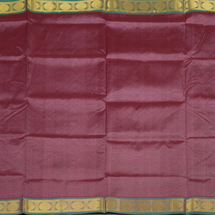 Hayagrivas Handloom Pure Silk Cotton Saree in Lustrous Onion Pink KBE401E2-2