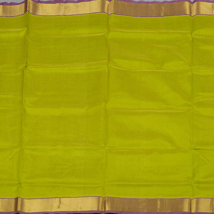 Hayagrivas Handloom Pure Silk Cotton Saree in Attractive Lemon Green KBE401E2-24