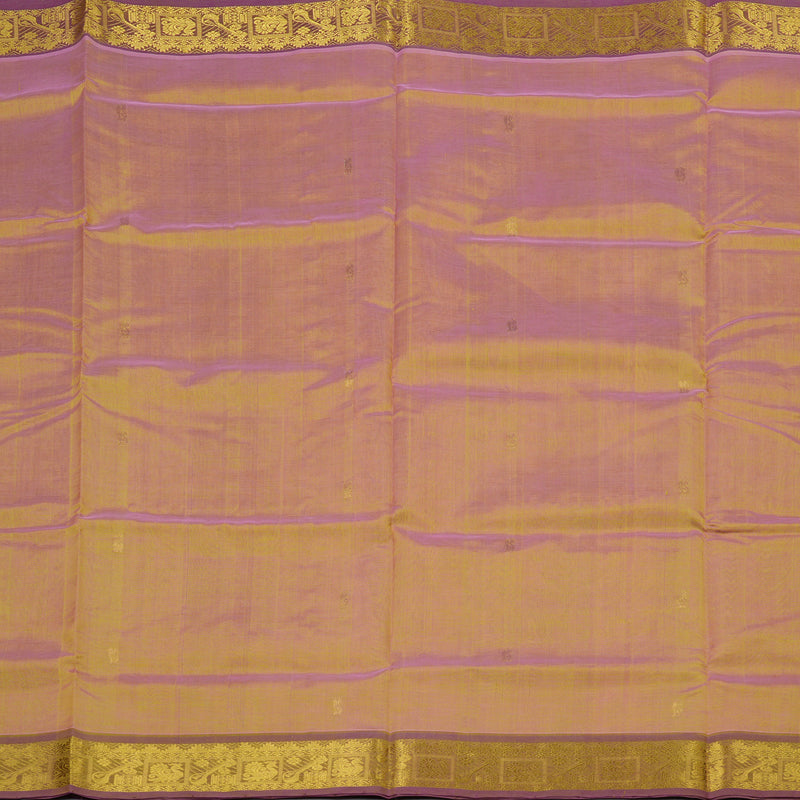 Hayagrivas Handloom Pure Silk Cotton Saree in Vibrant Dual Tone (Yellow with Pink) KBE401E3-22