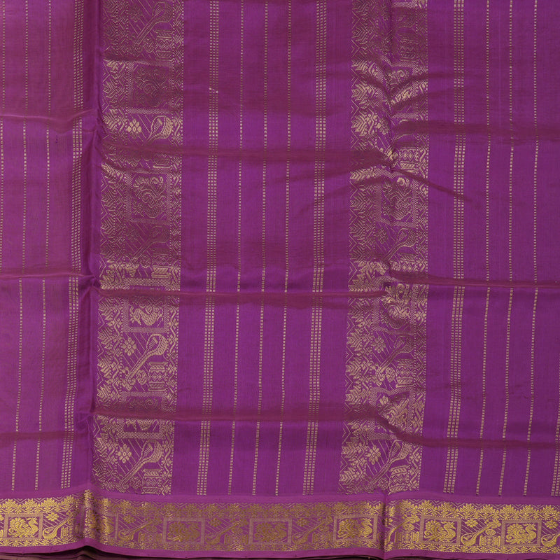 Hayagrivas Handloom Pure Silk Cotton Saree in Vibrant Dual Tone (Yellow with Pink) KBE401E3-22