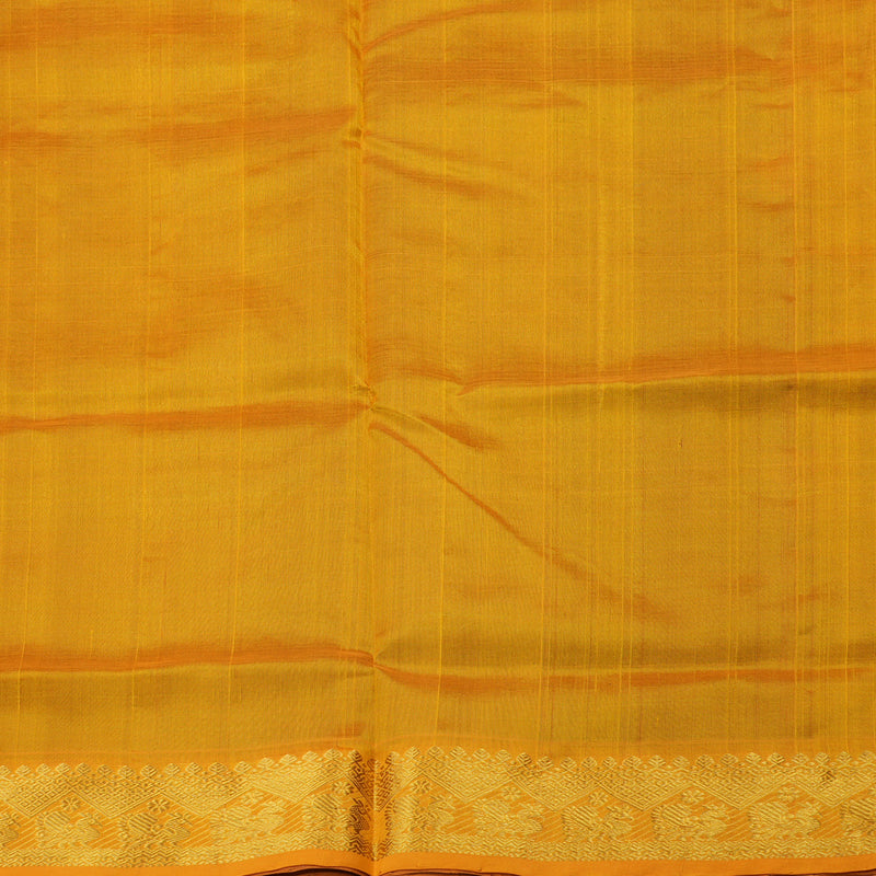 Hayagrivas Handloom Pure Silk Cotton Saree in Wine purple with Mango yellow  KBE401E3-28