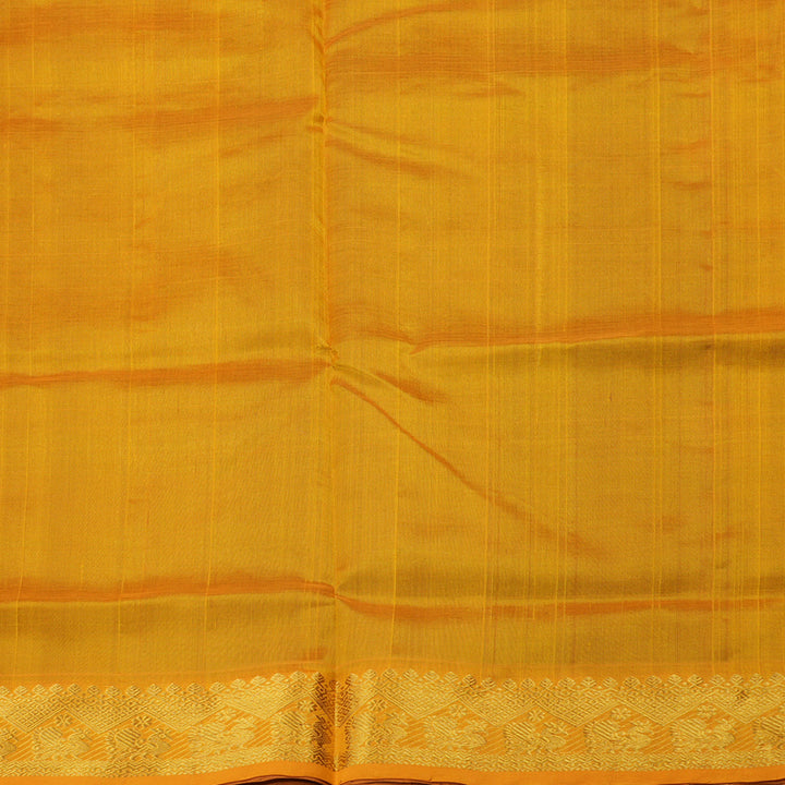 Hayagrivas Handloom Pure Silk Cotton Saree in Wine purple with Mango yellow  KBE401E3-28