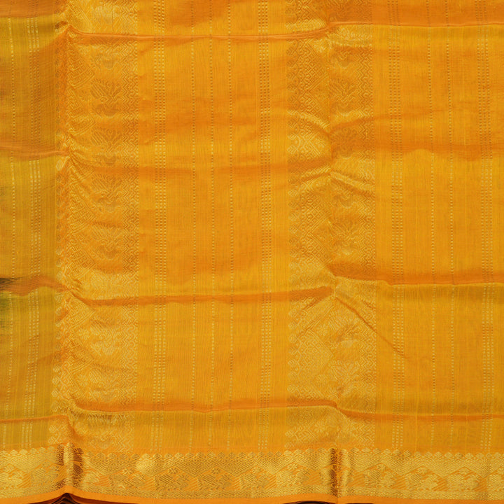 Hayagrivas Handloom Pure Silk Cotton Saree in Wine purple with Mango yellow  KBE401E3-28