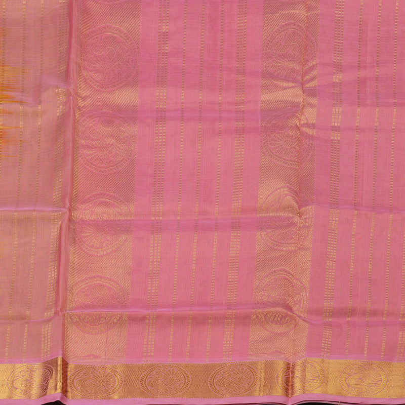 Hayagrivas Handloom Pure Silk Cotton Saree in Refreshing Lemon Green KBE401E3-32