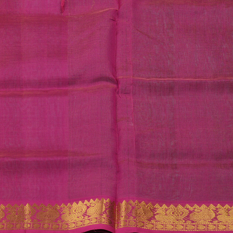 Hayagrivas Handloom Pure Silk Cotton Saree in Lustrous Teal Green KBE401E6-5