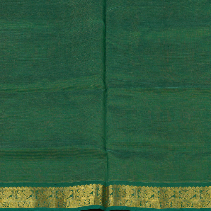 Hayagrivas Pure Silk Cotton Saree in Regal Deep Red with Dark green KBE401E6-6
