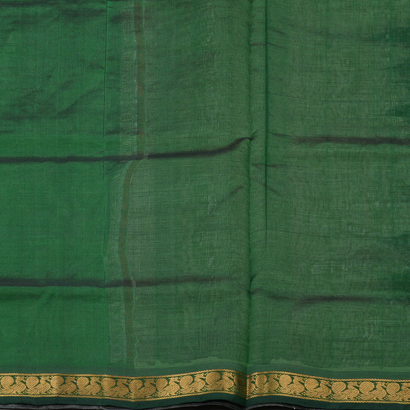 Hayagrivas Handloom Pure Silk Cotton Saree in Whimsical Half White KBE401E8-3