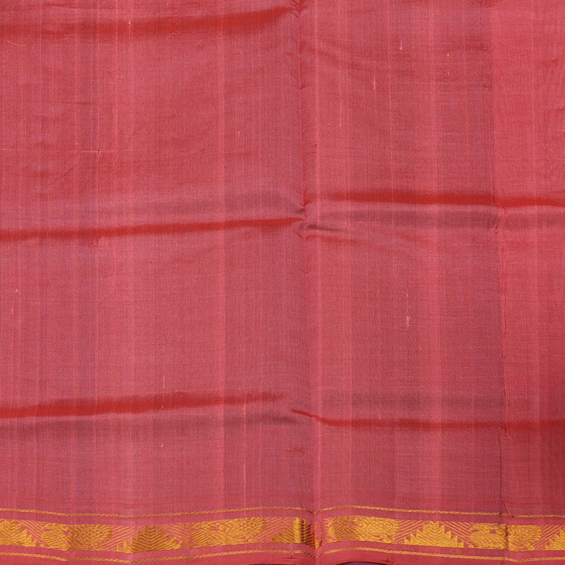 Hayagrivas Handloom Pure Silk Cotton saree in captivating Blue with Peach Pink KBE401E8-8