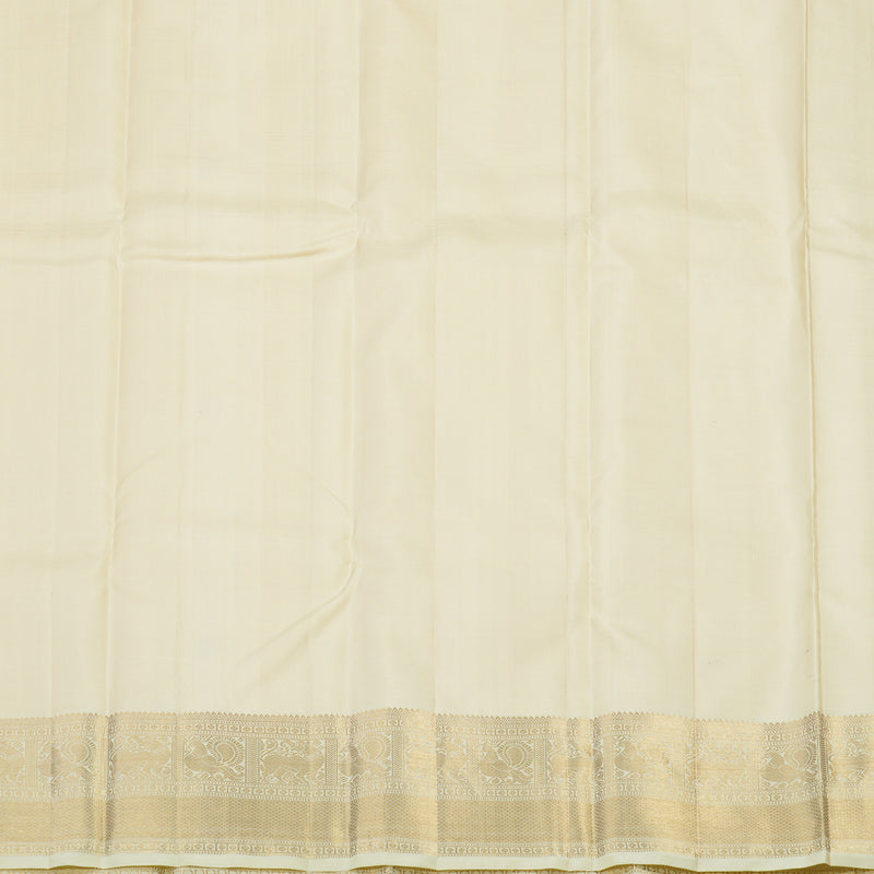 Hayagrivas Handloom Pure Kanjivaram Silk Saree in Sun-kissed Yellow KBE409E14-1