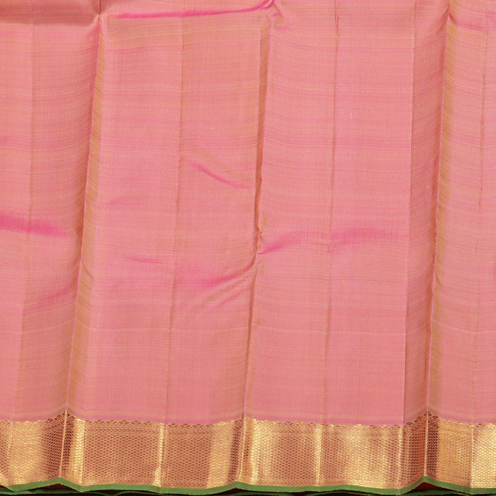 Hayagrivas Handloom Kanjivaram silk saree in Subtle Baby pink KBE413E2-1