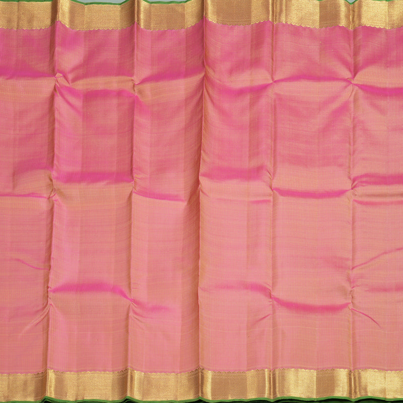 Hayagrivas Handloom Kanjivaram silk saree in Subtle Baby pink KBE413E2-1