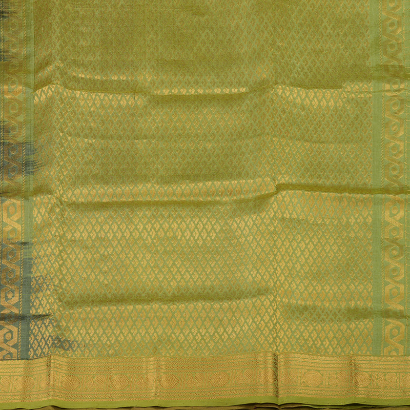 Hayagrivas Pure Silk Cotton saree in Wine Purple with Pale Olive KBE415E1-5