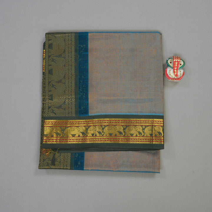 Hayagrivas Pure Silk cotton Saree in Dual tone with Black KBE415E11-11