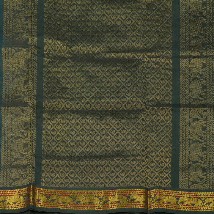 Hayagrivas Pure Silk cotton Saree in Dual tone with Black KBE415E11-11