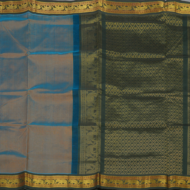 Hayagrivas Pure Silk cotton Saree in Dual tone with Black KBE415E11-11