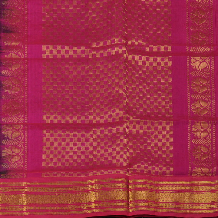 Hayagrivas Handloom Pure Silk Cotton Saree in Opulent Wine Maroon KBE415E11-14